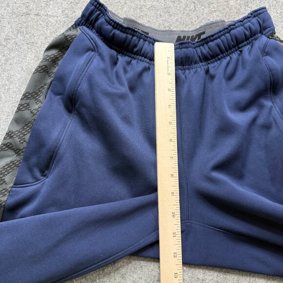 Nike Training Pants Men Small Blue Gray Fleece 29" Ripcord Adjustable Leg 535695 - Picture 16 of 16